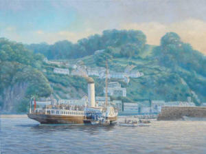 marine painting by motoring artist stuart booth