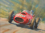 motor sport painting Mike Hawthorn Ferrari