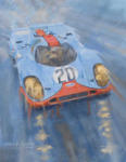 motorsport painting Gulf Porsche 917