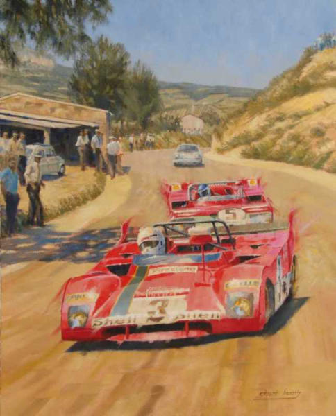 Ferrari 312PB 1972 Targa Florio painting