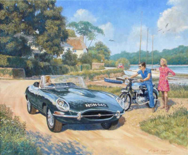 Jaguar E-type artwork