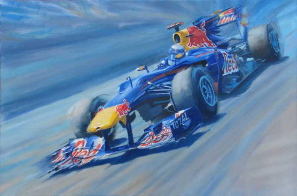 Sebastian Vettel formula 1 painting
