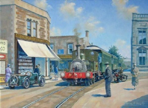 WC&PR loco no 1 Clevedon Triangle, original rail art
