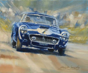 Stirling Moss, Ferrari 250GT swb, Goodwood1961, motoring art