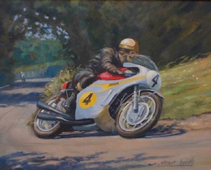 Mike Hailwood, Honda RC 181, Senior TT 1967, motorcycle art