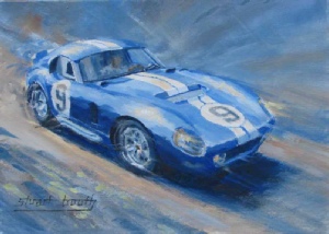 Shelby Daytona Cobra coupe, Le Mans 1965, race car art