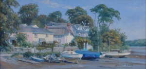 St Clement near Truro, Cornwall - original marine painting